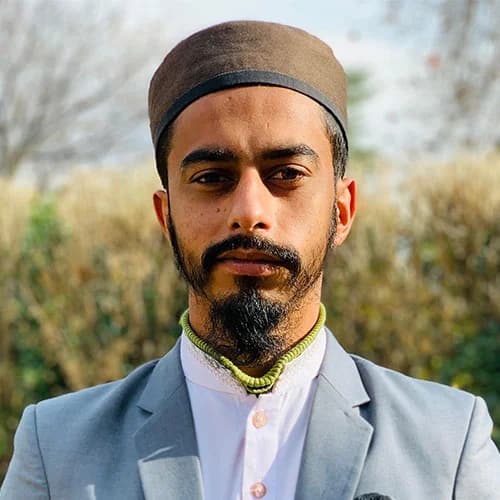 Portrait of Mudassir Shabir, Teacher at Qanadeel